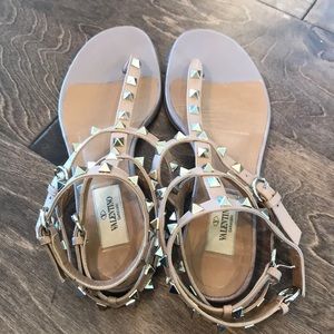 Valentino Rockstud Gladiator Sandal Size 37